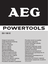 AEG EX 150 E Bruksanvisning