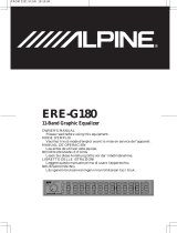 Alpine ERE-G180 Användarmanual