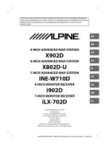 Alpine Serie X802D-U Bruksanvisning