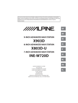 Alpine Electronics X803DC-U Användarguide