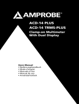 Amprobe ACD-14-PLUS & ACD-14-TRMS-PLUS Clamp-On Multimeters Användarmanual