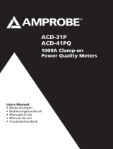 Amprobe ACD-30P & ACD-41PQ Clamp-On Power Meters Användarmanual