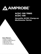 Amprobe ACDC-100 & ACDC-100-TRMS Clamp-On Multimeters Användarmanual