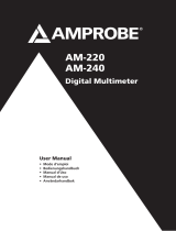 Amprobe AM-220 & AM-240 Digital Multimeters Användarmanual