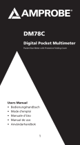Amprobe DM78C Digital Pocket Multimeter Användarmanual