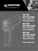 Amprobe IR-712, IR-720 & IR-730 Infrared Thermometers Användarmanual