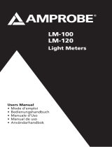 Amprobe LM-100 & LM-120 Light Meters Användarmanual