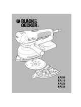 Black & Decker ka 210 Användarmanual