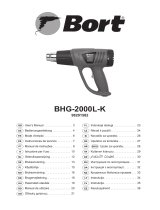 Bort BHG-2000L-K Användarmanual