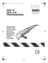Bosch GPO 12 E Professional Bruksanvisningar
