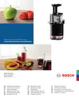 Bosch VitaExtract MESM500W Användarmanual