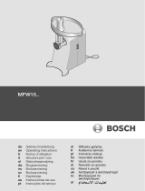 Bosch MFW1550/07 Användarmanual