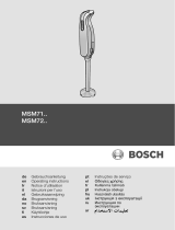 Bosch msm 7250 mixxo quattro Bruksanvisning
