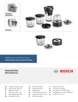 Bosch MUM57B22/02 Användarmanual