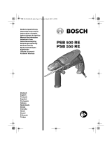 Bosch PSB 500 RE Bruksanvisningar