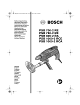 Bosch PSB 700-2 RE Bruksanvisningar