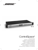 Bose ControlSpace SP-24 sound processor Installationsguide