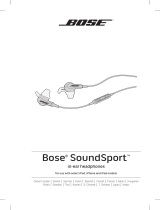 Bose soundsport in-ear headphones-ios models Bruksanvisning
