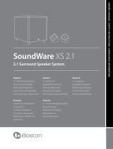 Boston Acoustics SoundWare XS 2.1 Användarmanual