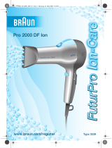 Braun Pro 2000 DF Ion, FuturPro Ion-Care Användarmanual