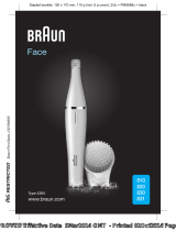 Braun SE830 Face Användarmanual