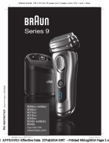 Braun 9095cc wet&dry, 9090cc, 9075cc, 9070cc, 9050cc, 9040s wet&dry, 9030s, Series 9 Användarmanual