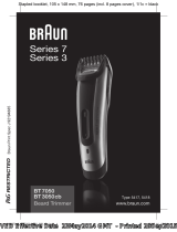 Braun BT7050, BT3050cb, Beard trimmer, Series 7 Användarmanual