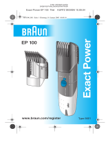 Braun EP100 Exact Power Användarmanual