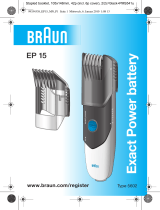 Braun EP15 Exact Power battery Användarmanual