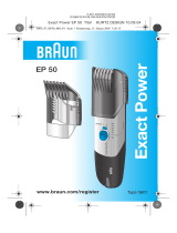 Braun EP50 Exact Power Användarmanual