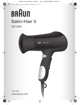 Braun HD 550 Bruksanvisning