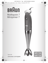 Braun MR 700 Användarmanual