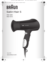 Braun Satin Hair 5 HD 530 Bruksanvisning