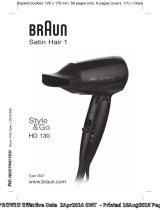 Braun Satin-Hair 1 HD 130 Användarmanual