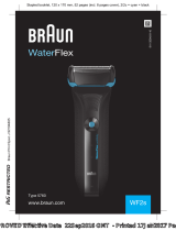 Braun WF2s, Water Flex Användarmanual
