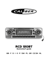 Caliber RCD120BT Snabbstartsguide
