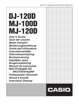 Casio MJ-100D, MJ-120D Användarmanual