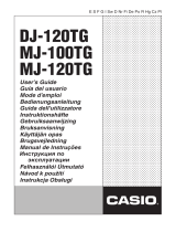 Casio DJ-120TG Användarmanual