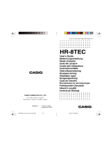 Casio HR-8TEC Användarmanual