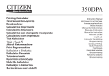 Citizen 350DPA Användarmanual