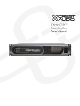 Crest Audio CLh 5000 Användarmanual