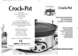 Crock-Pot SCVI600BS-I Användarmanual