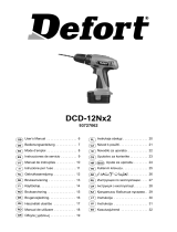 Defort DCD-12Nx2D Bruksanvisning