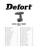 Defort DCD-14N-7-BDK Användarmanual