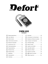 Defort DMM-600 Bruksanvisning