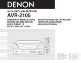 Denon AVR-2105 Operating Instructions Manual
