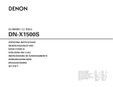 Denon DN-X1500S Användarmanual
