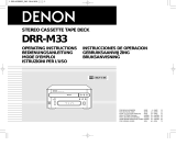 Denon DRR-M33 Bruksanvisning