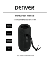 Denver BTS-110NR Bluetooth Speaker Användarmanual