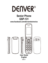 Denver GSP131 Senior Phone Användarmanual